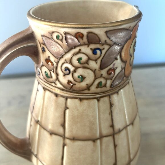 Charlotte Rhead Art Deco Bursley Ware Trellis Pattern Jug england - Picture 7 of 11